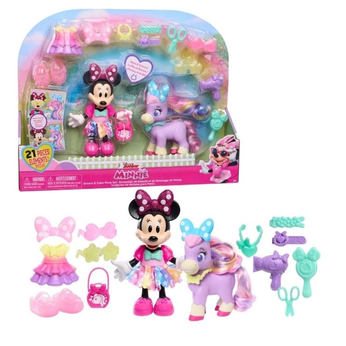 DISNEY - MINNIE MOUSE PLAYSET PONY GROOM & GLAM