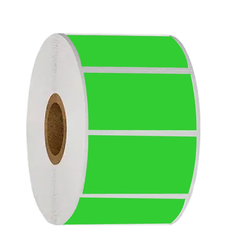 OEM - Rollo 1500 Etiqueta Termica Adhesiva Glossy 5x3cm Verde