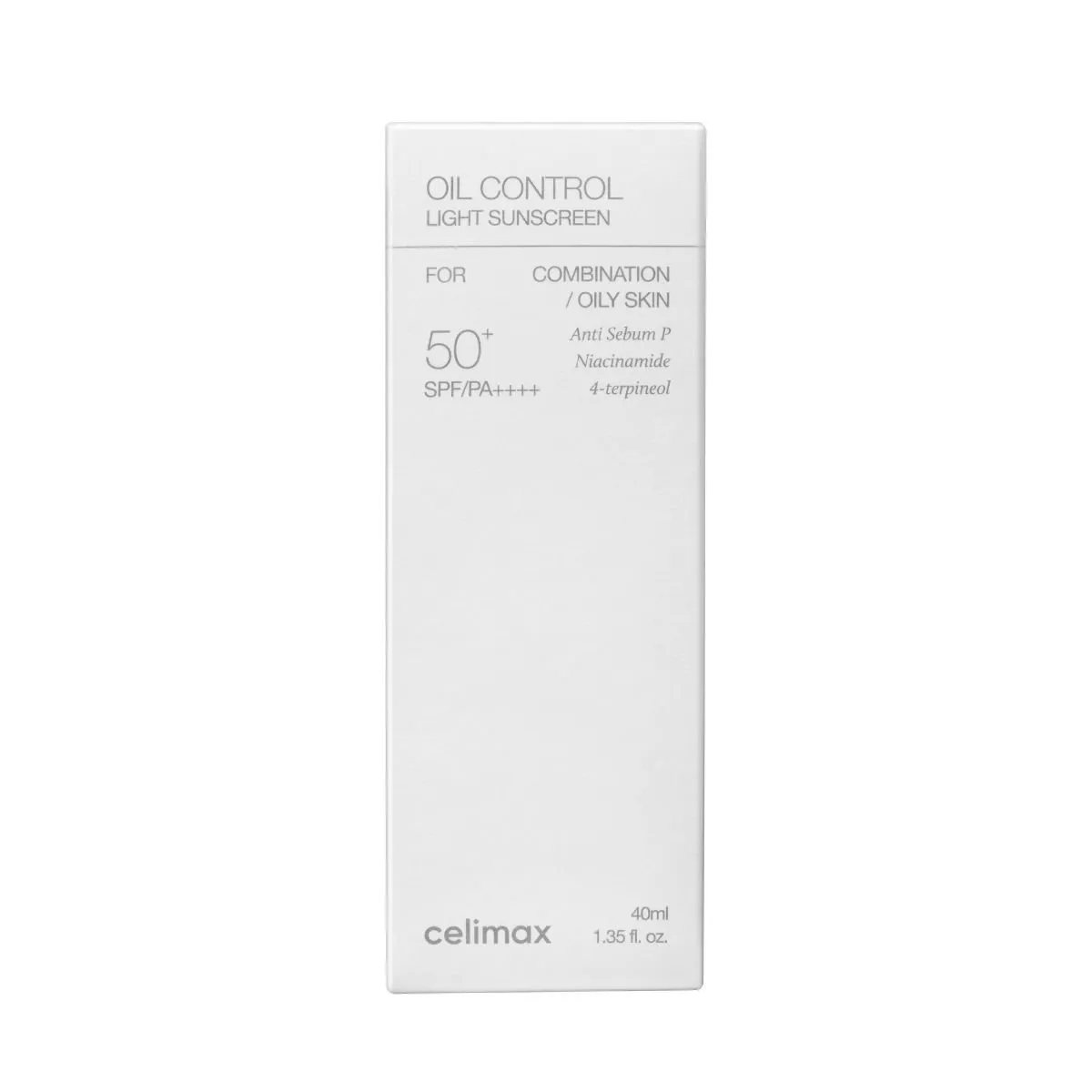 GENERICO - Oil Control Light Sunscreen SPF50+ PA++++ Celimax 40ml