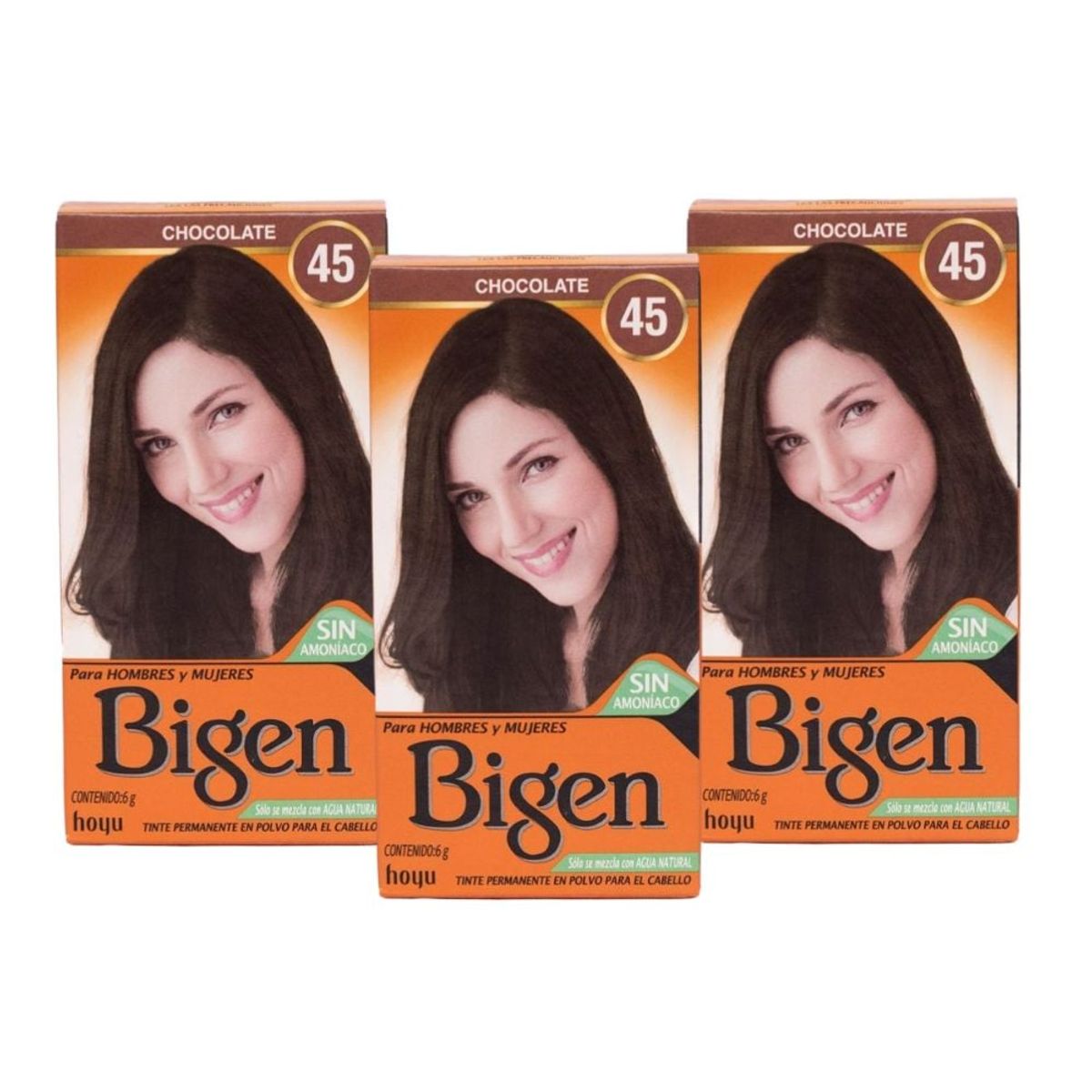 BIGEN - Pack de 3 tintes Bigen Chocolate #45
