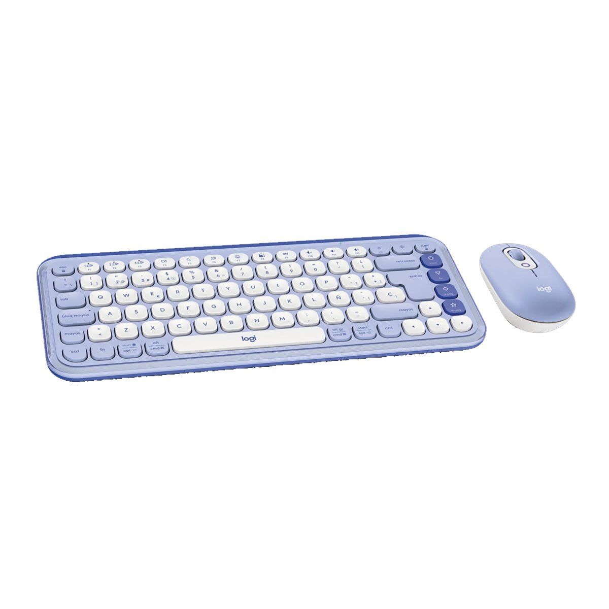 LOGITECH - Teclado Logitech +Mouse Pop Icon Bluetooth Color Lavanda