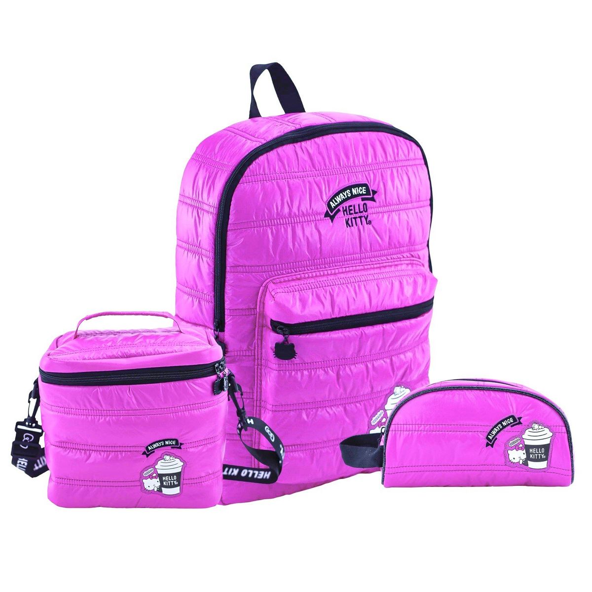 SCOOL - Set HELLO KITTY Mochila-Lonchera-Cartuchera marca Scool