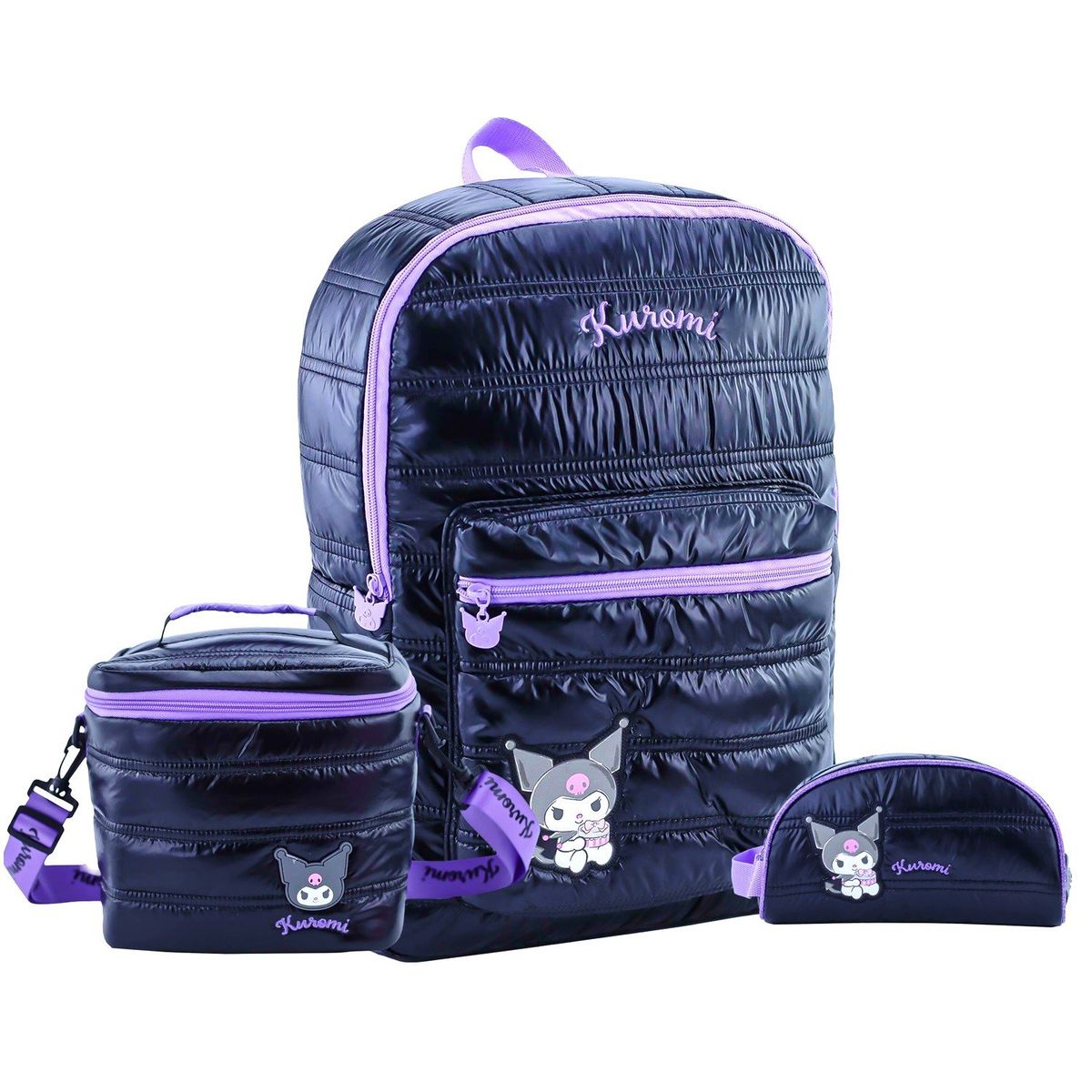 SCOOL - Set KUROMI Mochila-Lonchera-Cartuchera marca Scool