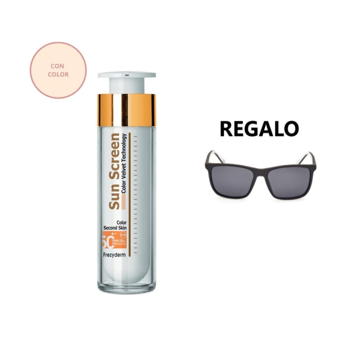 FREZYDERM - Frezyderm Fotoprotector Velvet Sunscreen Color Face Spf50 50Ml + Lentes
