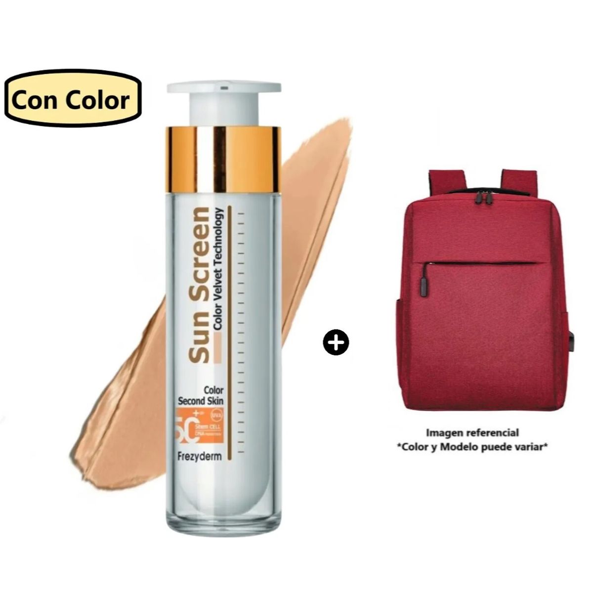 FREZYDERM - Frezyderm Fotoprotector ColorFace SPF50 50ml +Mochila Laptop