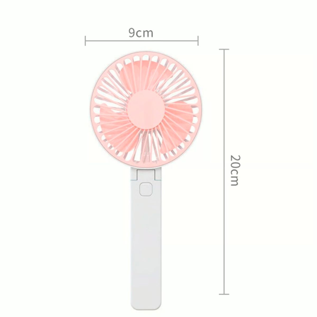 GENERICO - Mini Ventilador Portátil de Mano´Plegable USB Recargable Rosado