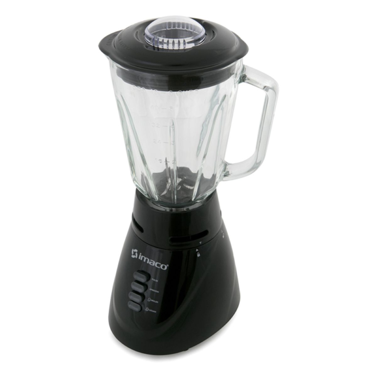 Imaco - Licuadora Imaco 125L cVaso de Vidrio BL4125VN  Negro