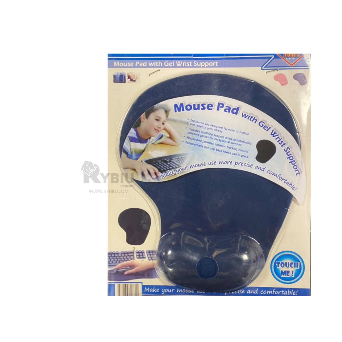 GENERICO - Base para Mouse de PC en Color Azul Y+Regalo Stickers