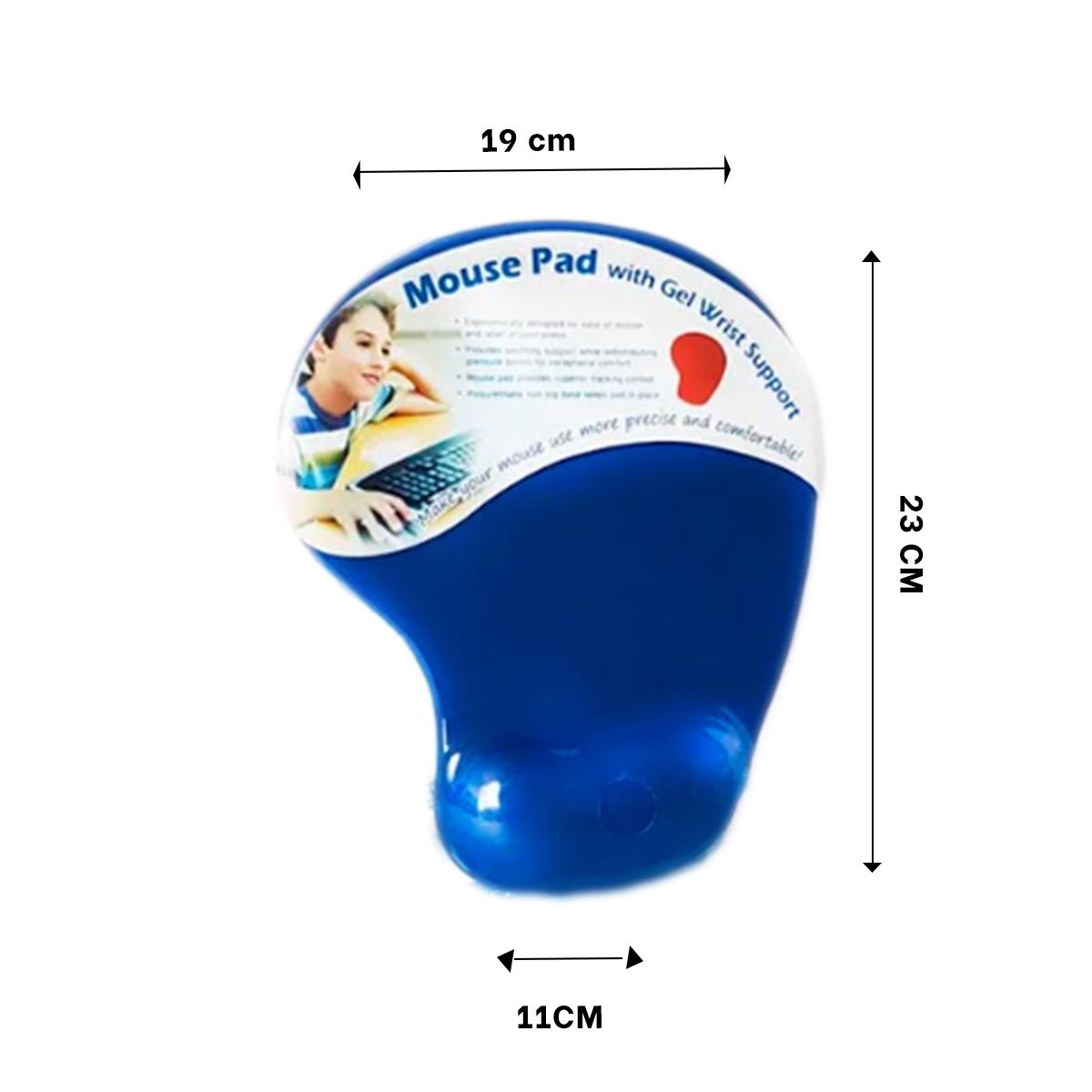 GENERICO - Alfombrilla para Muñeca en Azul Y+Regalo Ligas para Peinar