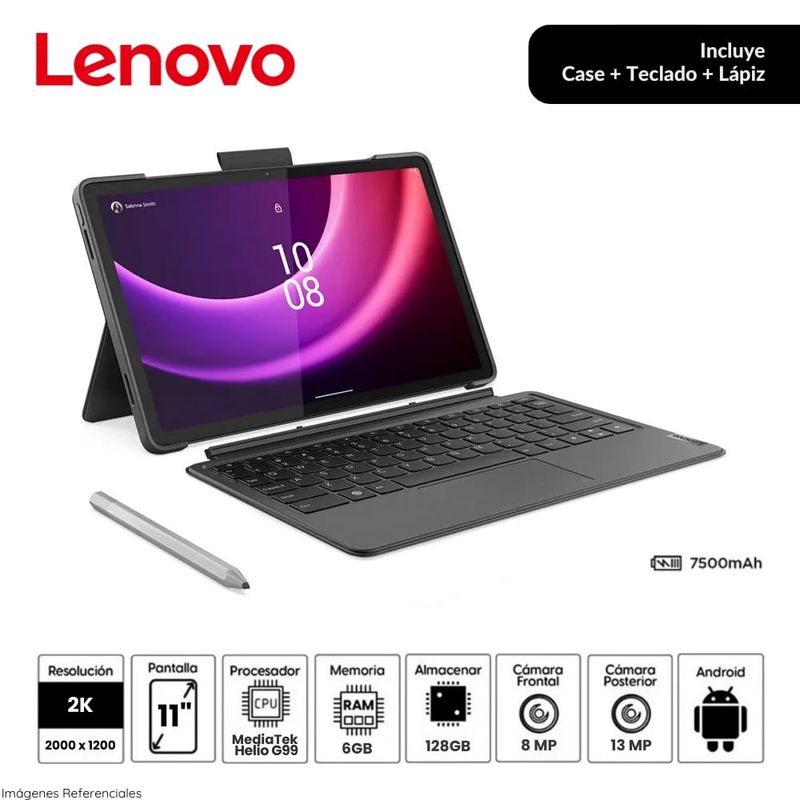 LENOVO - Tablet Lenovo Tab P11 2nd Gen  11.5" 2K 6GB RAM 128GB 4G LTE