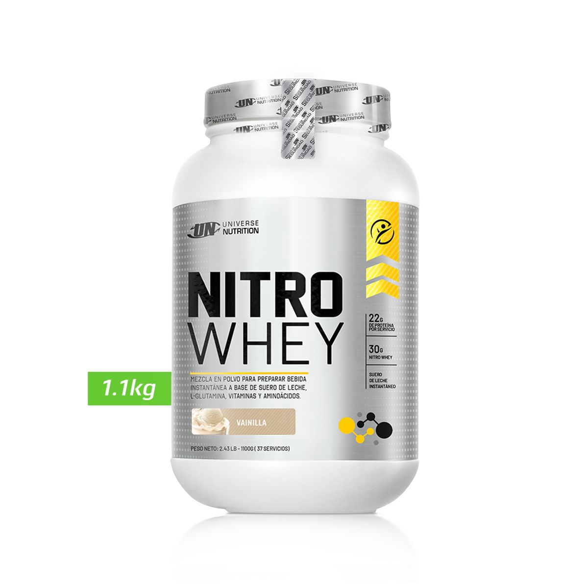 UNIVERSE NUTRITION - NITRO WHEY 1.1 KG PROTEINA UN VAINILLA