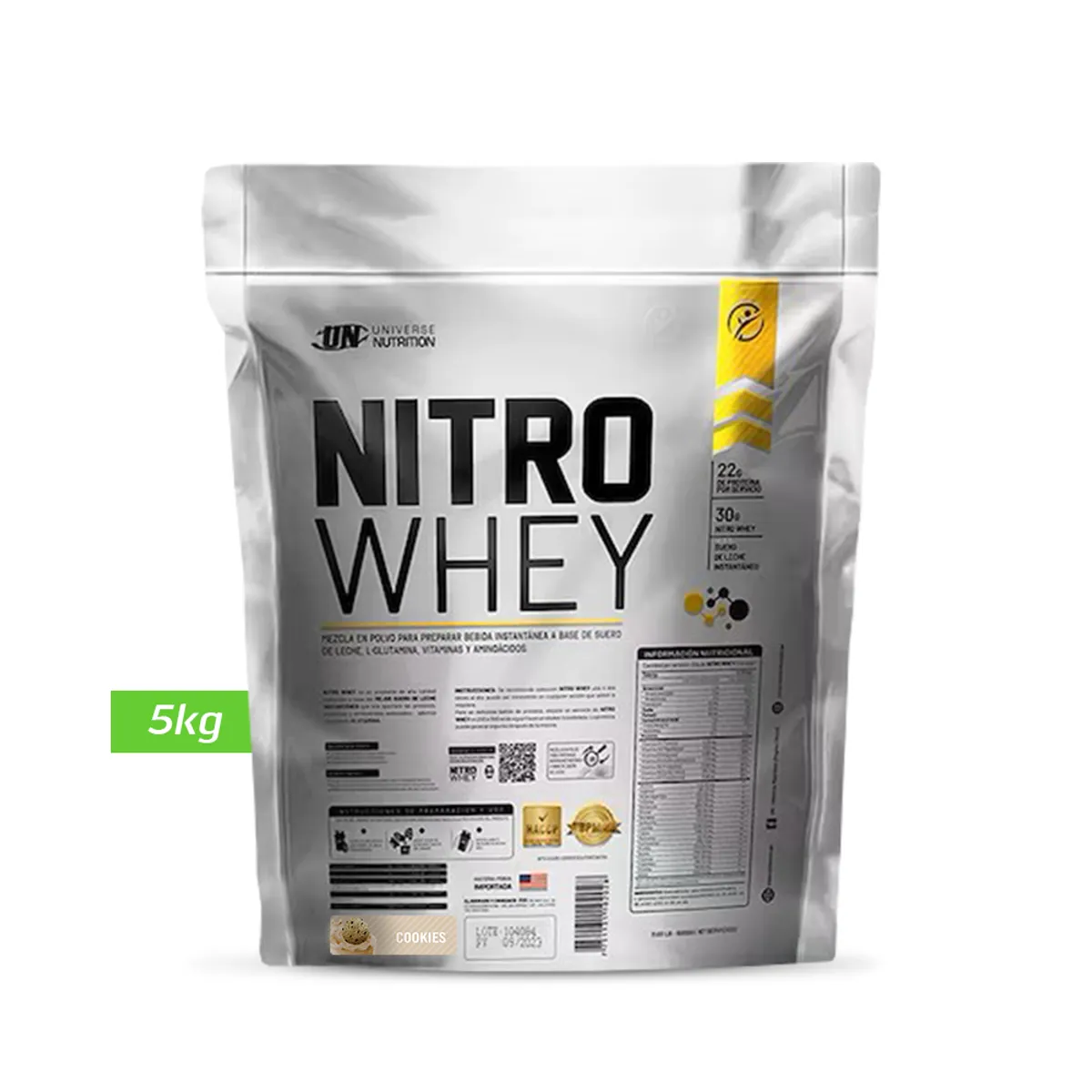 UNIVERSE NUTRITION - NITRO WHEY 5KG PROTEINA UN COOKIES
