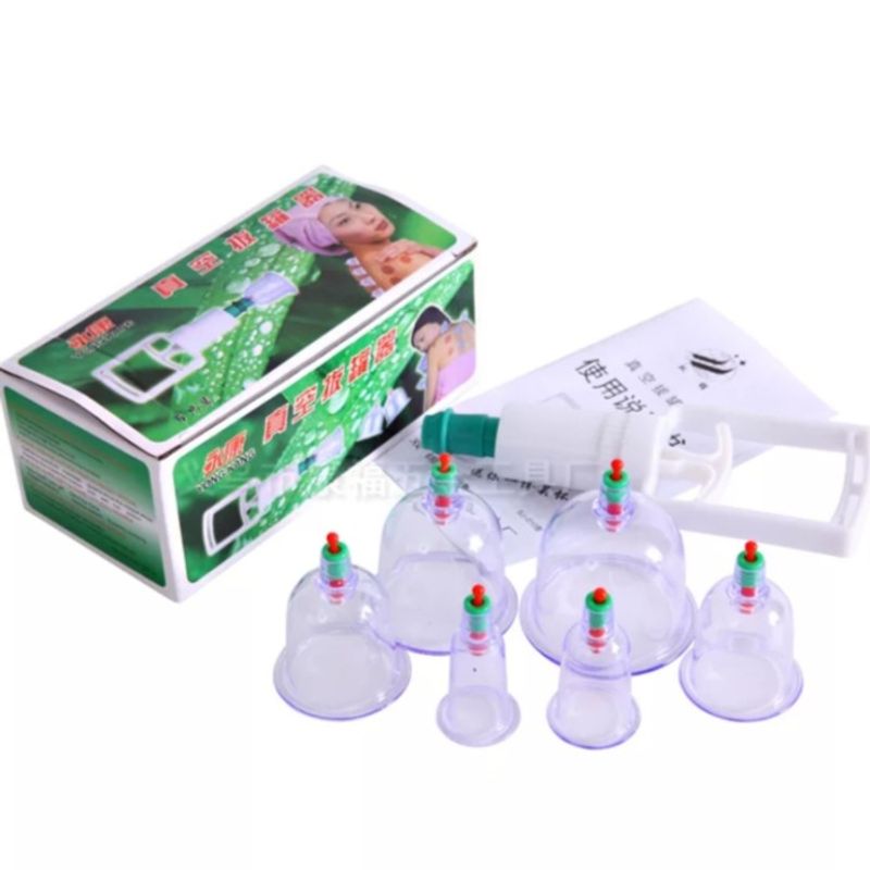GENERICO - Ventosas chinas 6pcs Para Vacumterapia copas de succion masajes