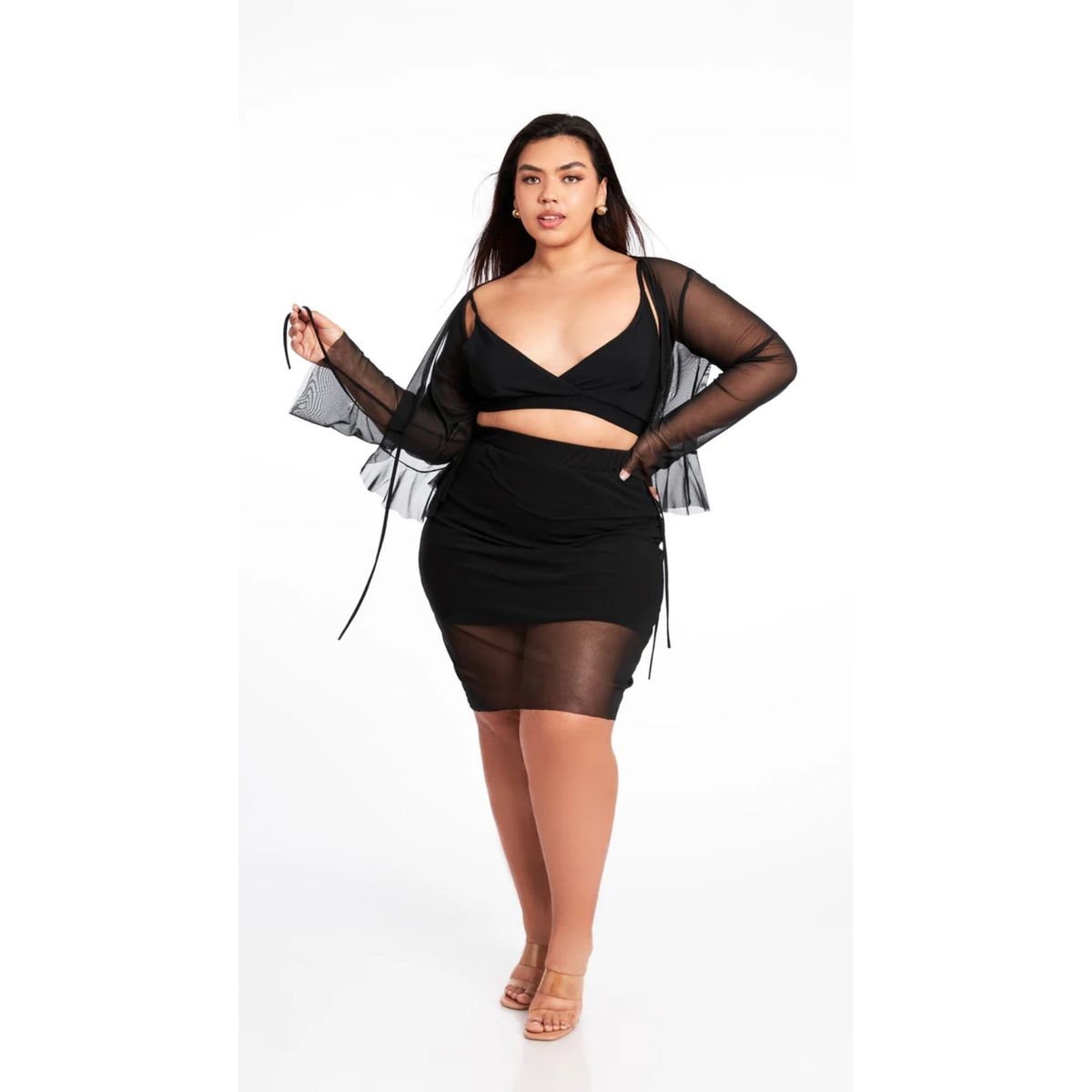 MISS LADY - Bolero Mujer Oriana Negro