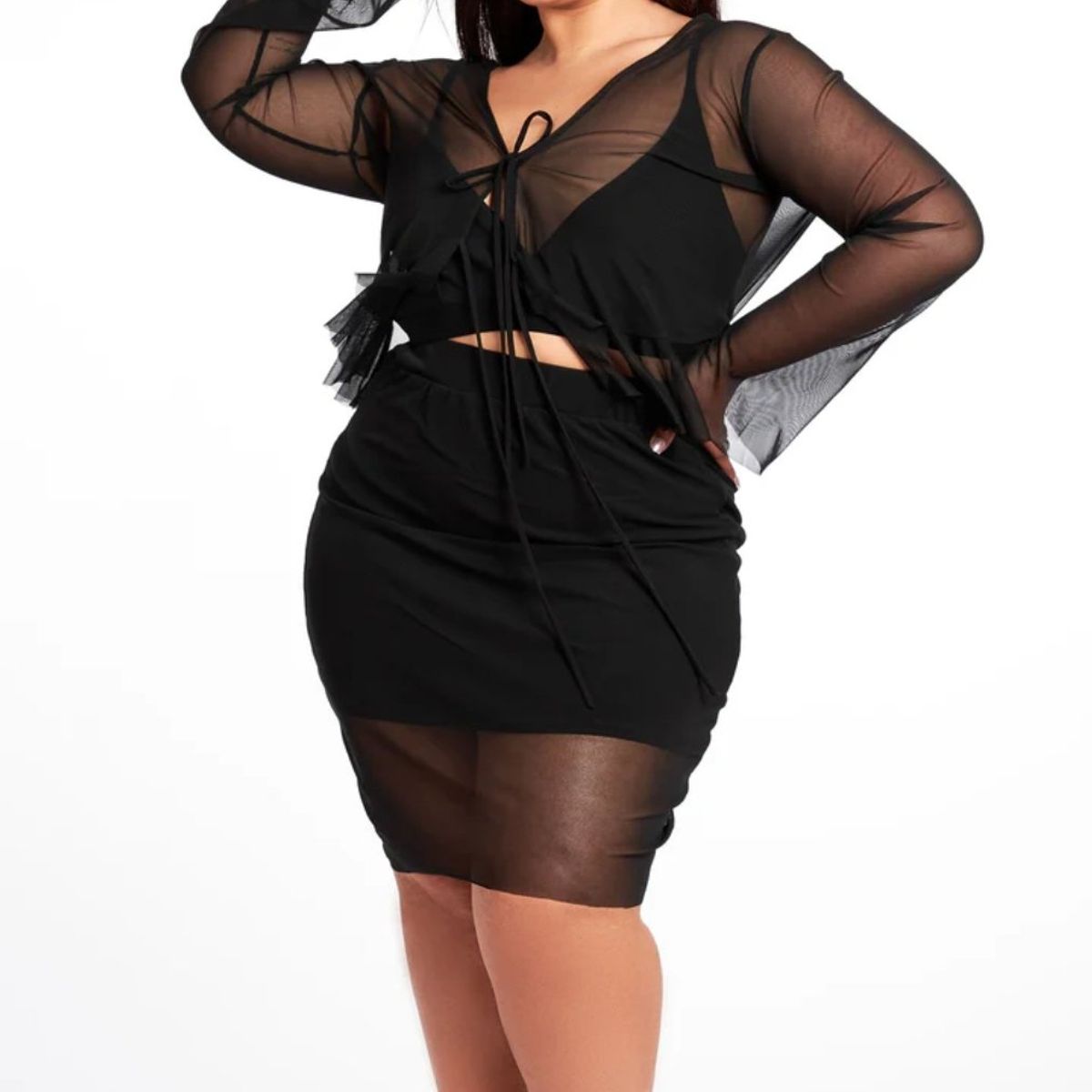 MISS LADY - Bolero Mujer Oriana Negro