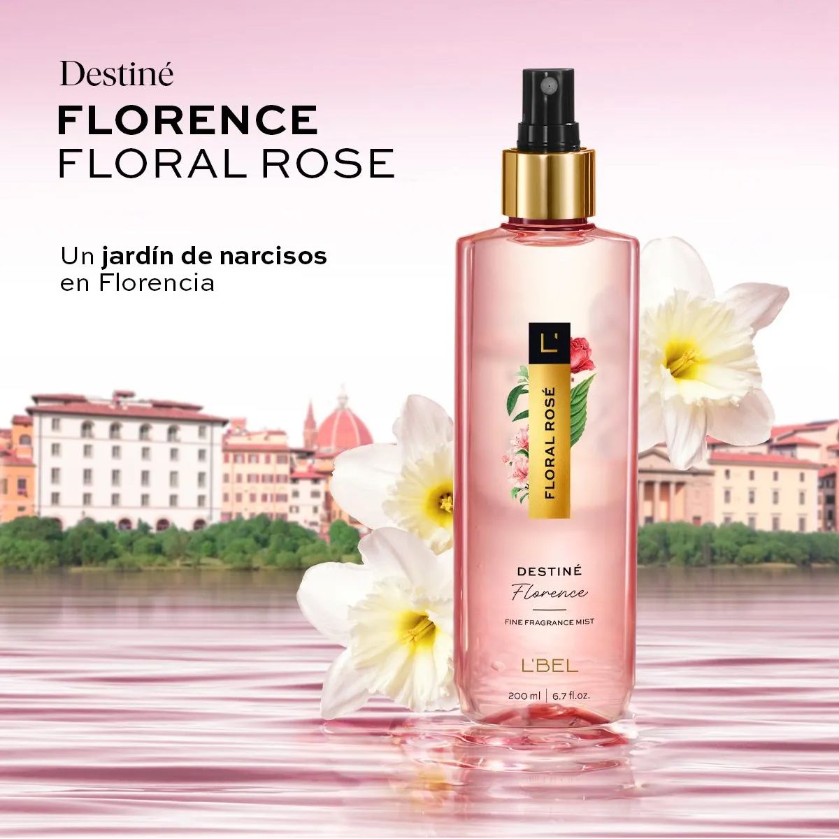 LBEL - Colonia de mujer Florence Floral Rosé 200 ml