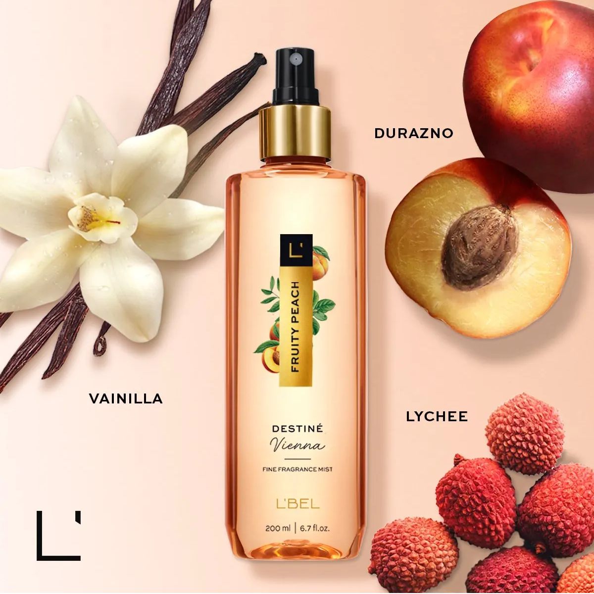 LBEL - Colonia de mujer Vienna Fruity Peach 200 ml