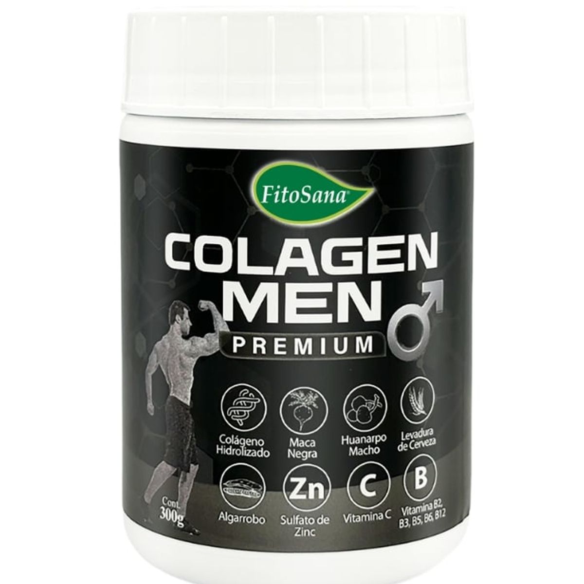 FITOSANA - Colágeno Premium Men con Maca Negra y Huanarpo Macho x 300 gr Fitosana