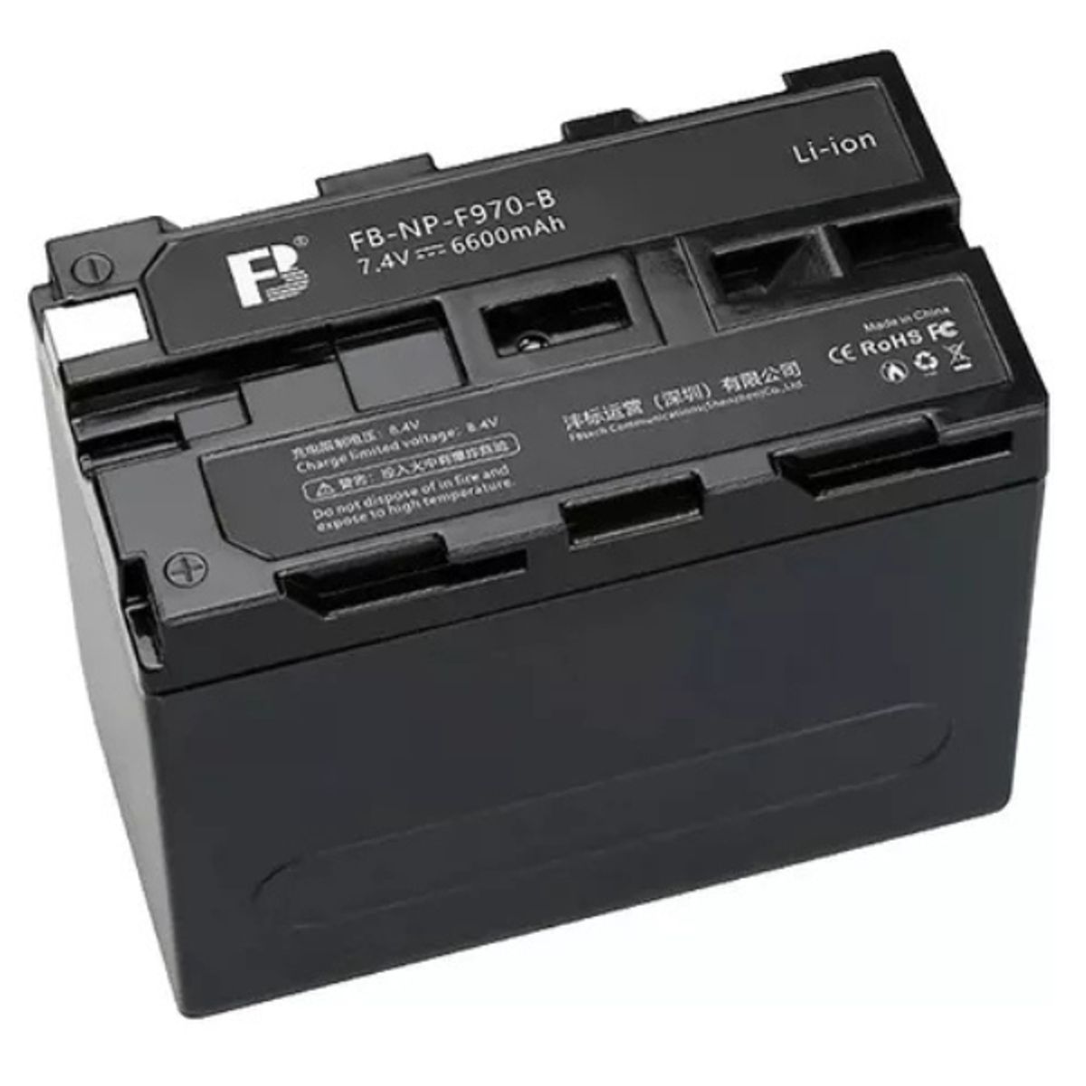 GENERICO - Batería Np F970 - F950  F960 6600mah LUCES LED MONITORES