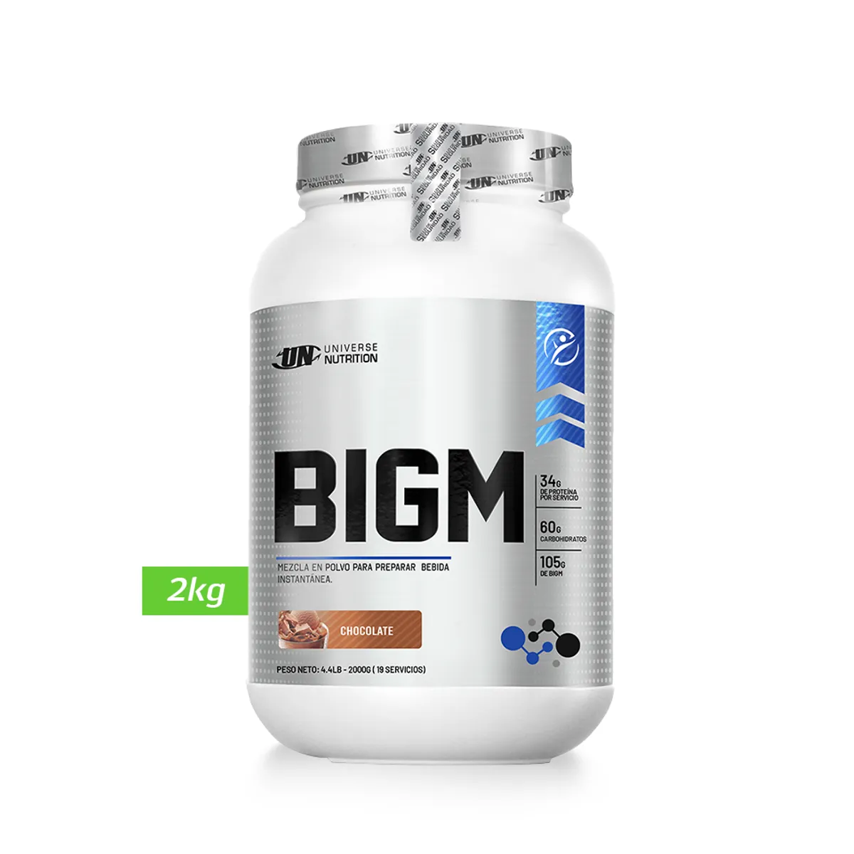 UNIVERSE NUTRITION - BIGM 2KG GANADOR DE MASA MUSCULAR UN CHOCOLATE