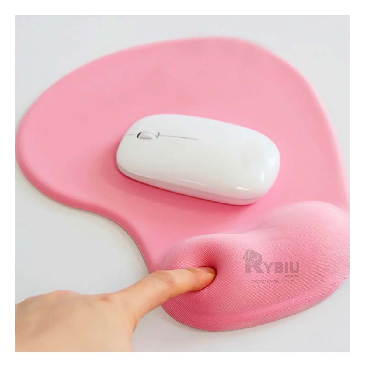 RYBIU IMPORT - Base Tapete para Puntero PC Oficina Rosado Y+Papel de Regalo