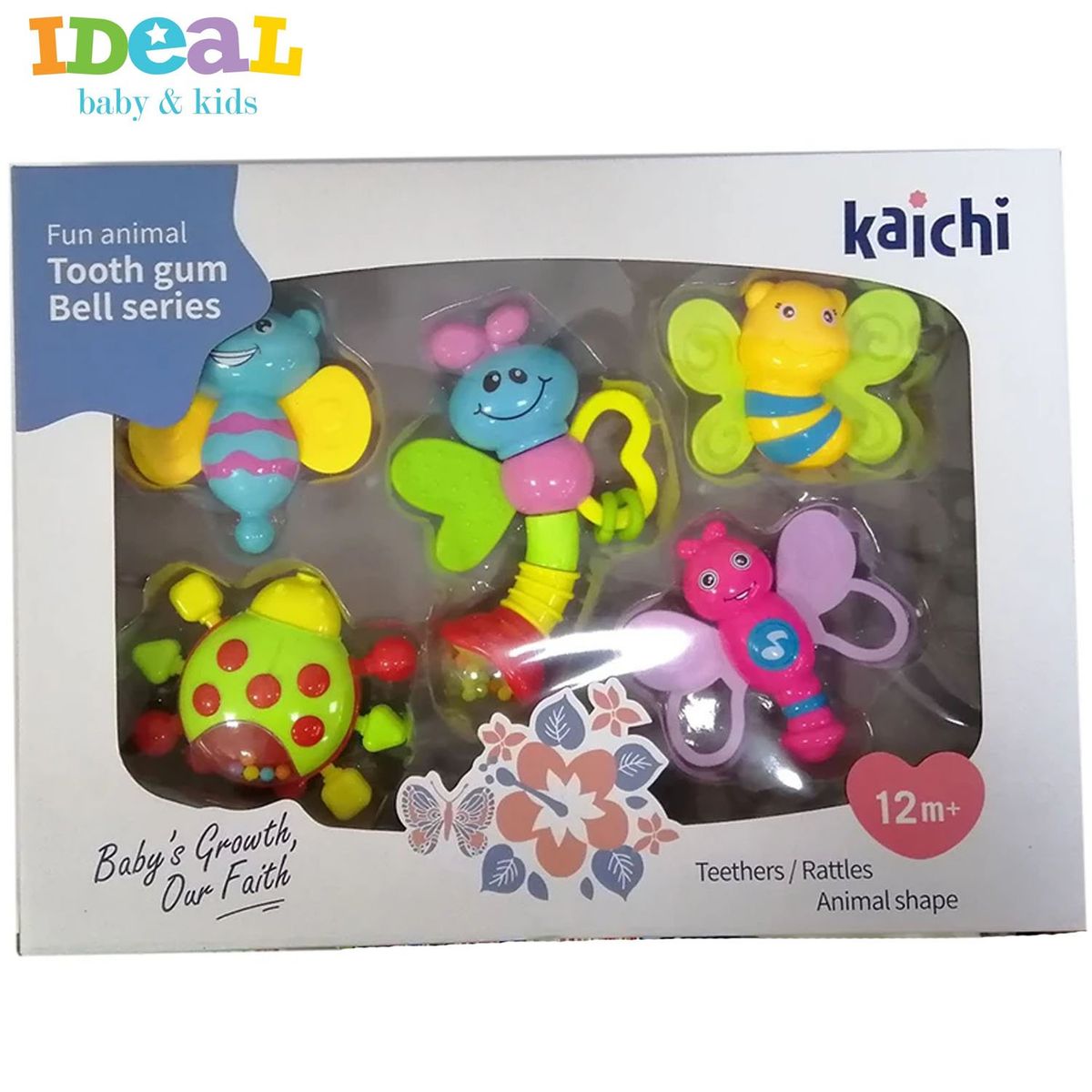 IDEAL - Kit Mordedor Sonajero x 5 Piezas Ideal