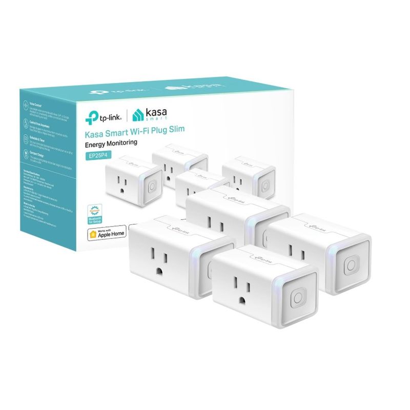 KASA - Enchufe Kasa Smart PACK X4 con temporizador Alexa Homekit Google