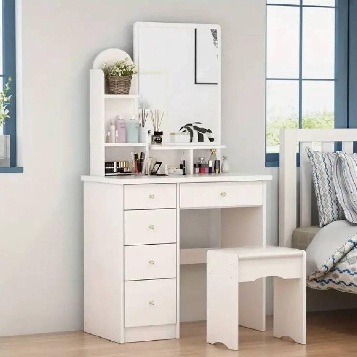 NACION MUEBLES - TOCADOR NACION MUEBLES SOFIA COLOR BLANCO NM