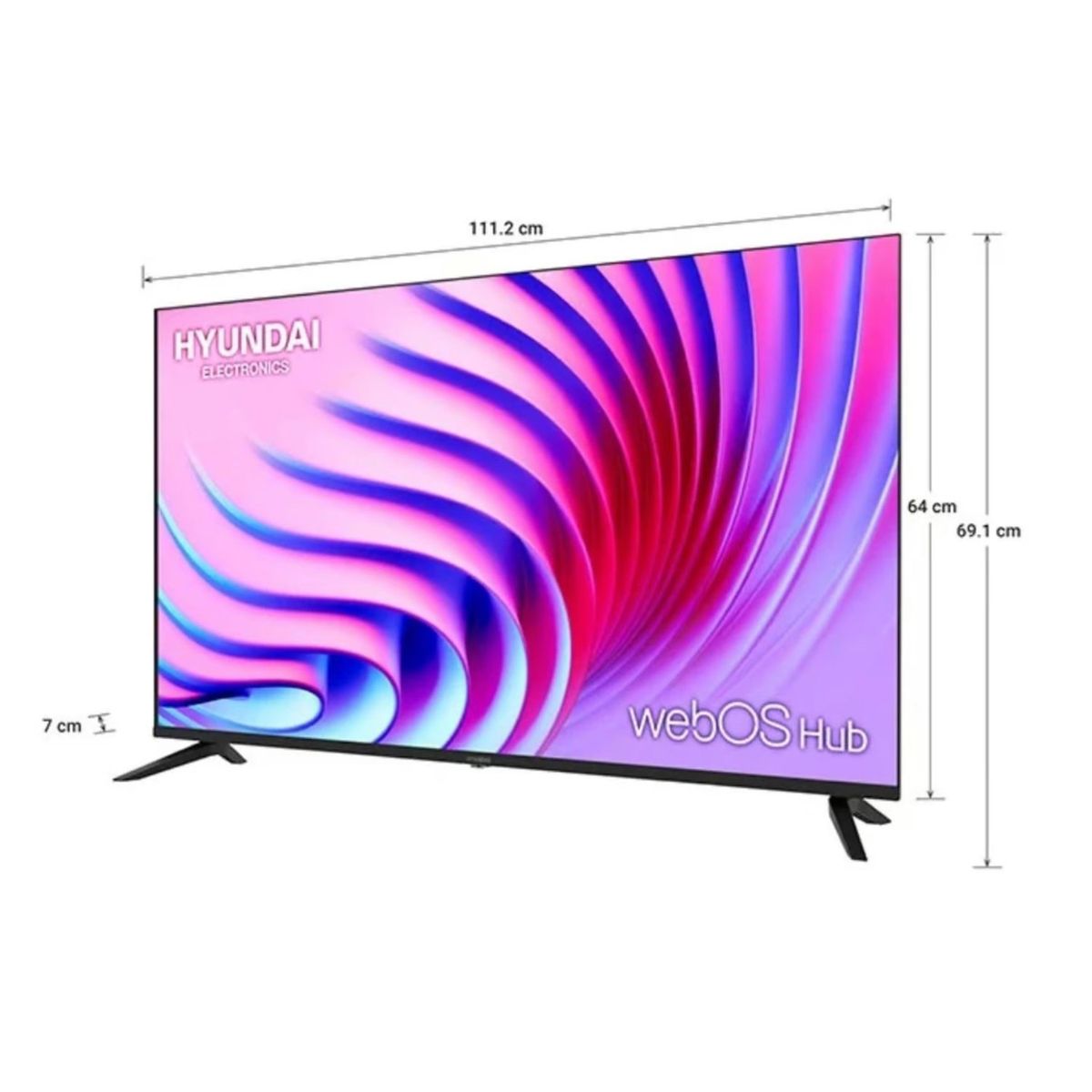 HYUNDAI - Televisor Hyundai 50 Smart TV WEBOS HUB 4K UHD LED - HYLED5022W4KM