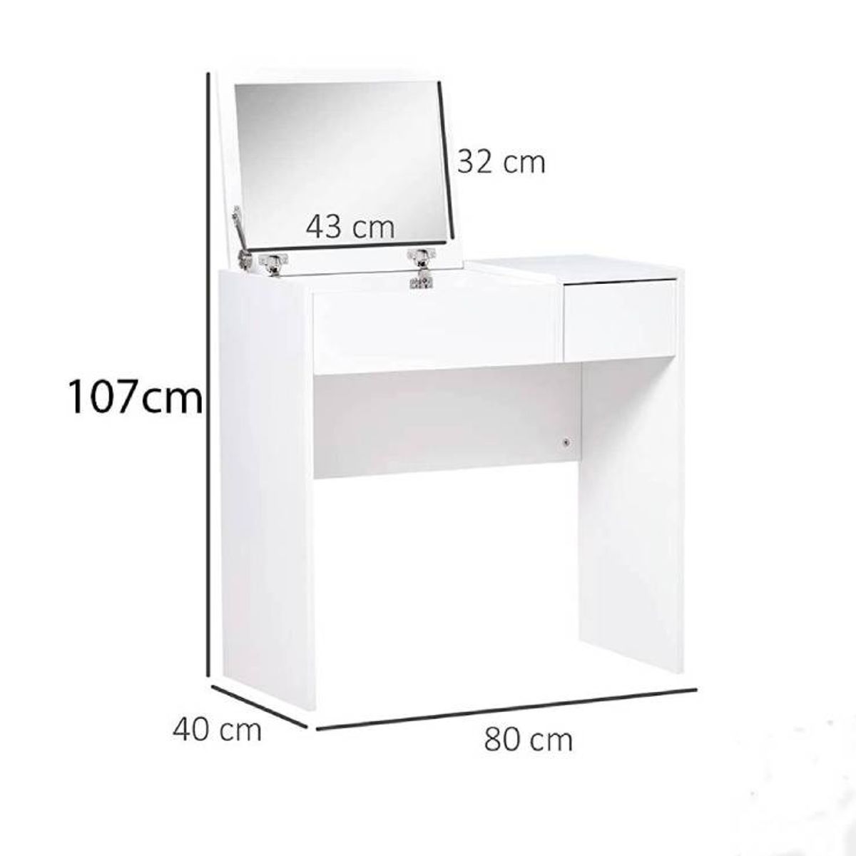 NACION MUEBLES - TOCADOR NACION MUEBLES MARTINA COLOR BLANCO NM