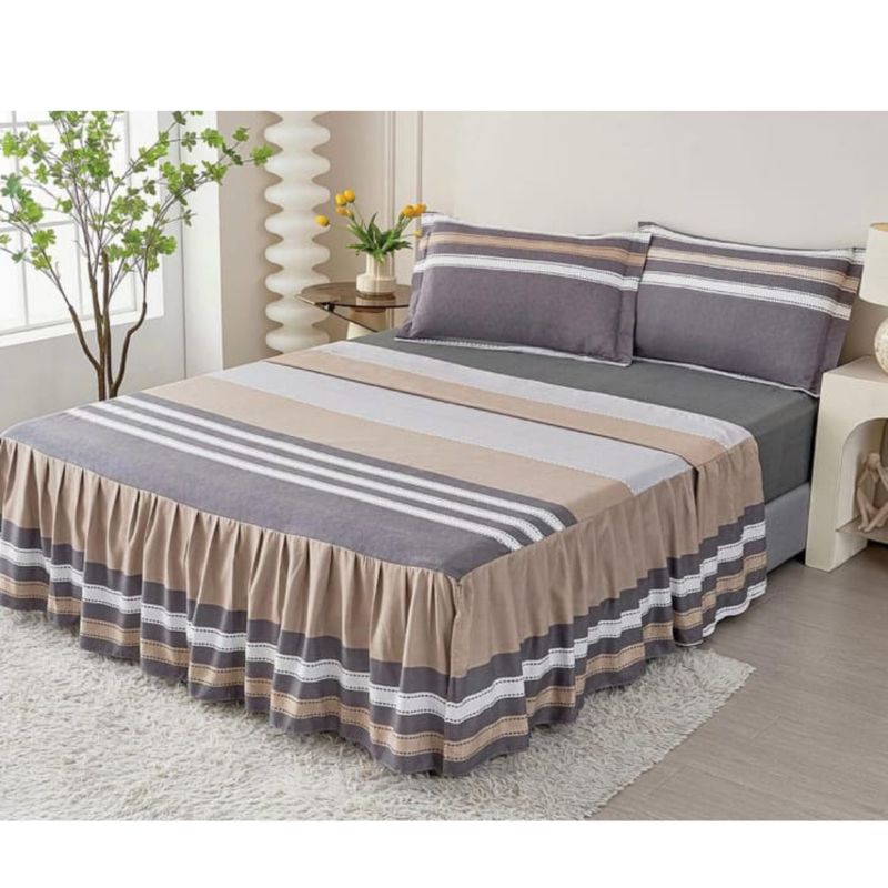 VENEZIA - JUEGO DE SÁBANAS CON BLONDA CALIFORNIA