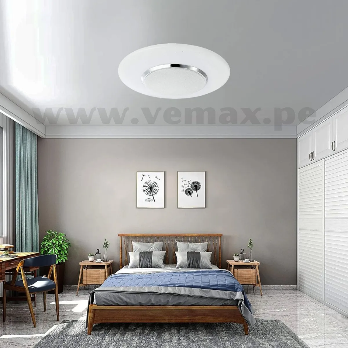 GENERICO - Plafón Led Ring Luz Calida-Neutra-Fria