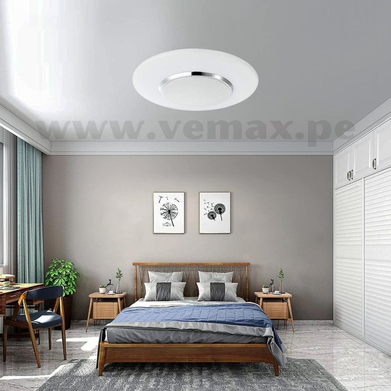 GENERICO - Plafón Led Ring Luz Calida-Neutra-Fria