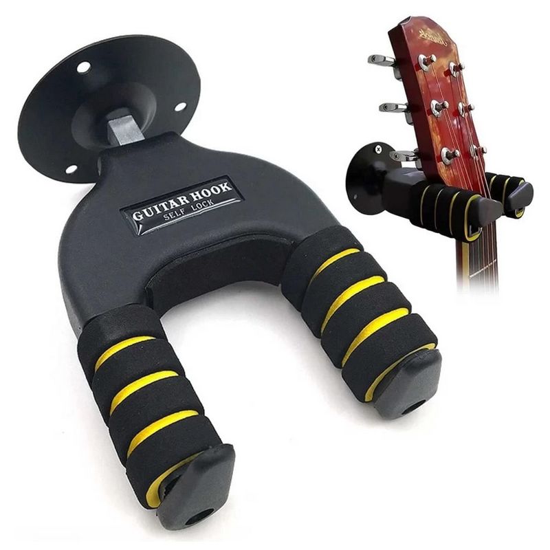 OEM - Soporte Gancho Para Guitarra - Perchero Bloqueo Automatico