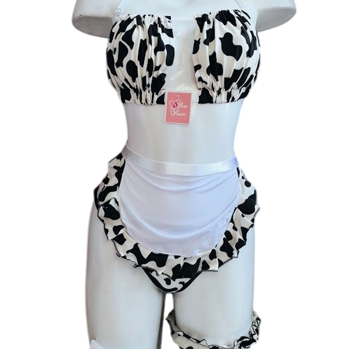 GENERICO - DISFRAZ DE VAQUITA LENCERIA DE VACA SEXY