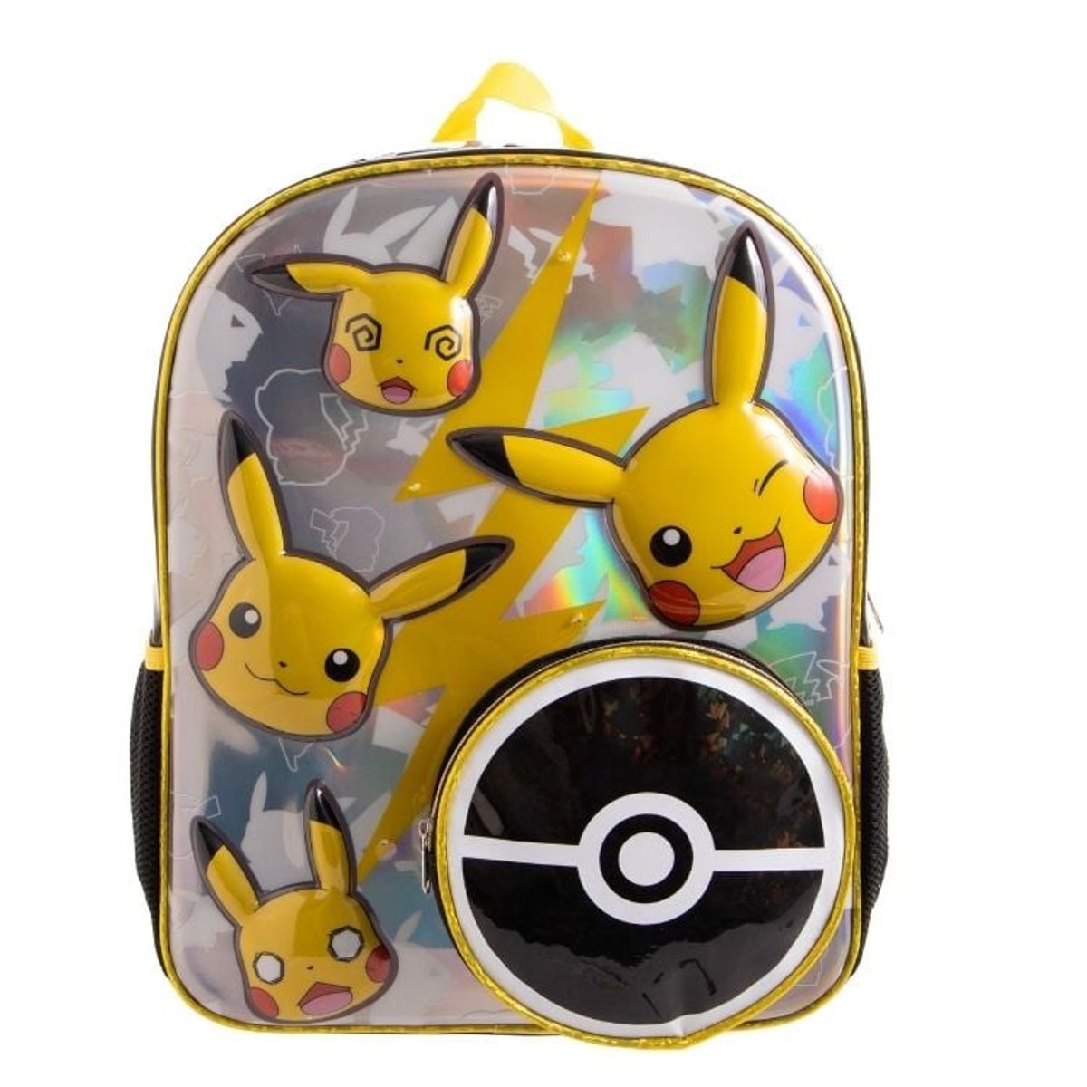 POKEMON - MOCHILA 3D METALICO PRIMARIA NIÑO THE  POKEMON A CON LUCES