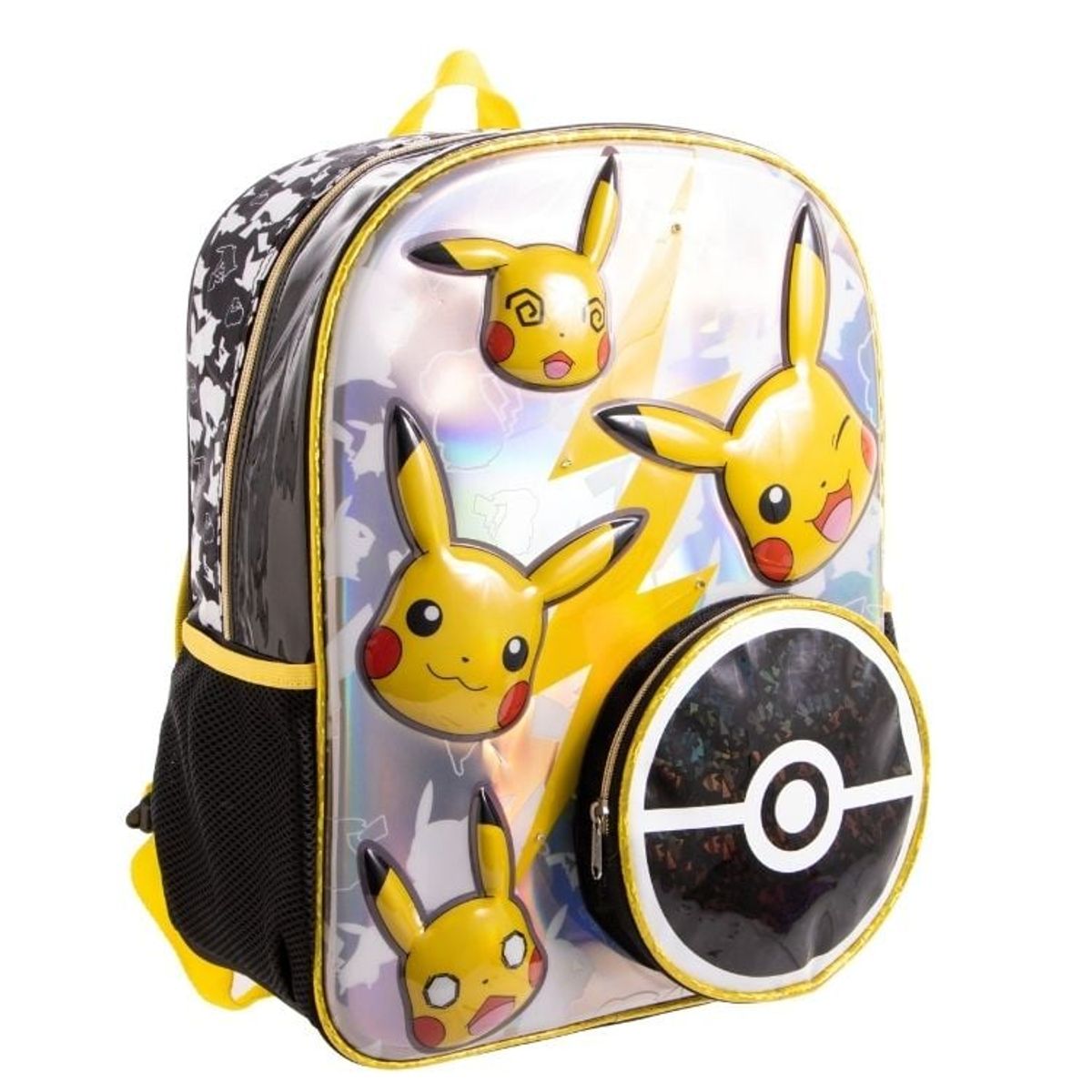POKEMON - MOCHILA 3D METALICO PRIMARIA NIÑO THE  POKEMON A CON LUCES