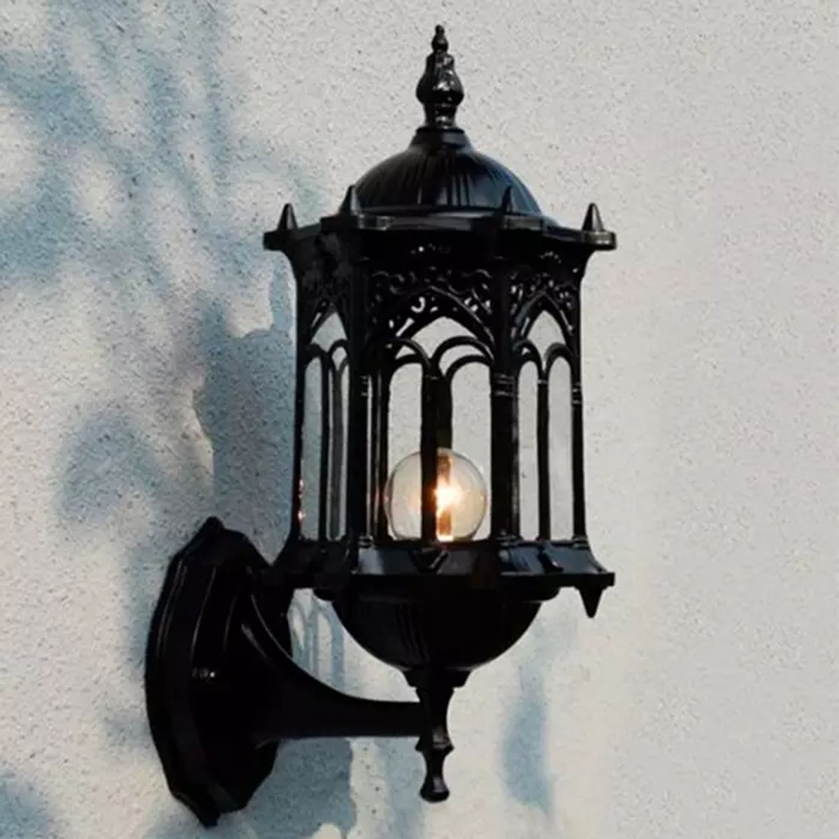 GENERICO - Lámpara de Pared Farol Negro