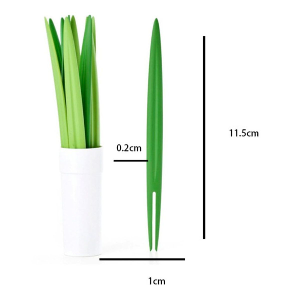 AURELA - Pack de 10 piezas  en forma de Hoja de Bambú