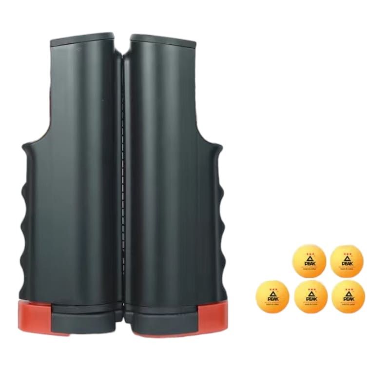 AURELA - PingPongPlay™ - Set de Mesa de Ping Pong Pelotas y Red Ajustable para Jugar en Cualquier Lugar