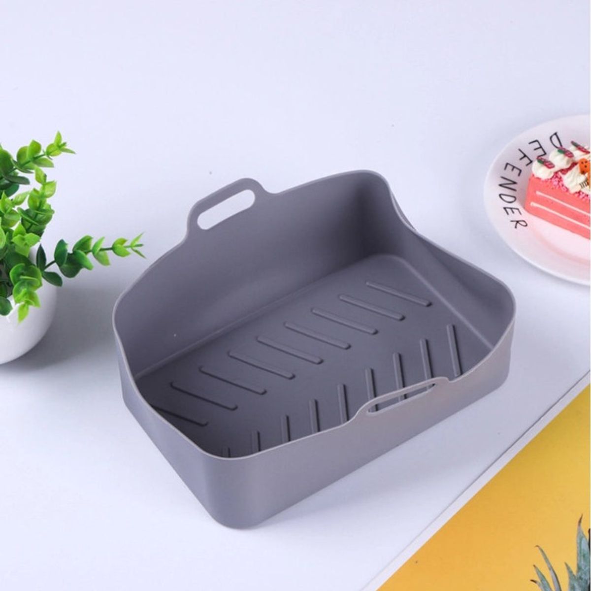 AURELA - FryerPot™ -  Set de 2 Ollas de Silicona para Freidora Segura y Resistente al Calor