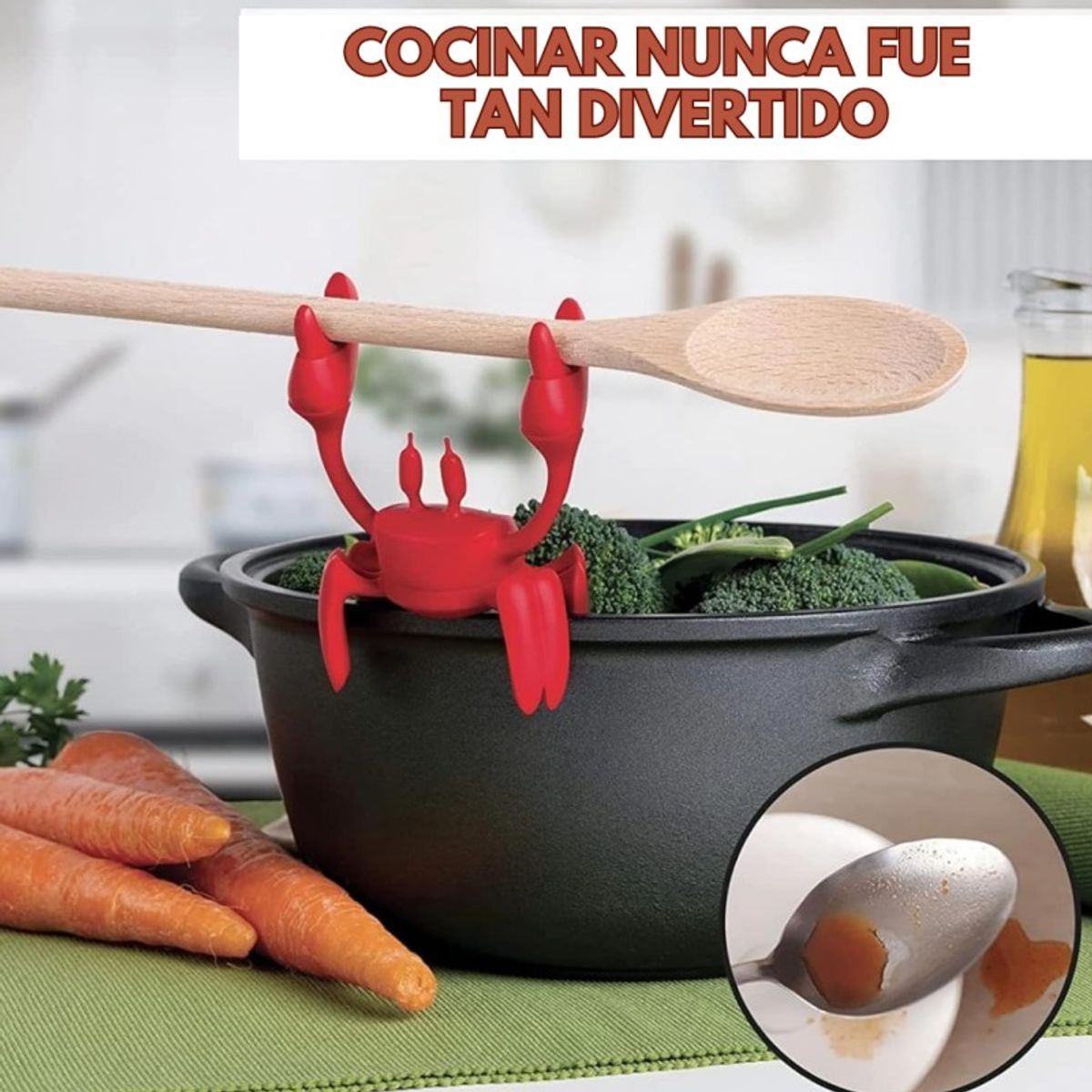 AURELA - CrabHolder - Soporte para Cucharones de Cangrejo Rojo