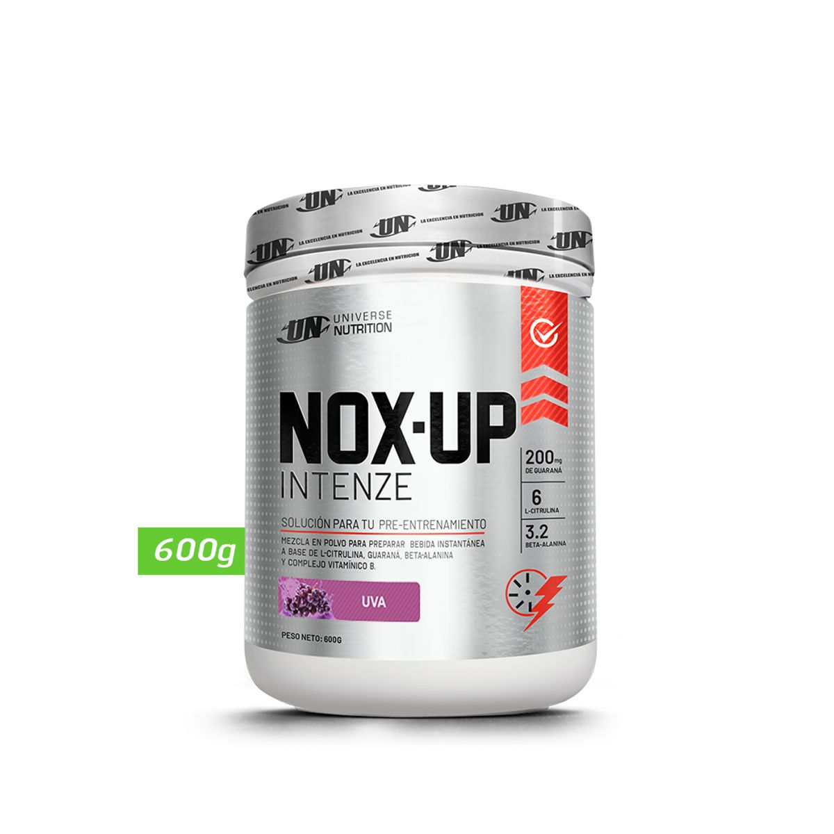 UNIVERSE NUTRITION - Nox up intenze 600gr pre entreno un uva