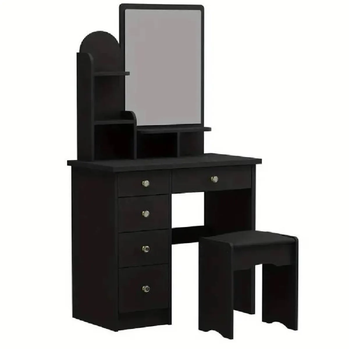 NACION MUEBLES - TOCADOR NACION MUEBLES IRANTZU COLOR NEGRO NM