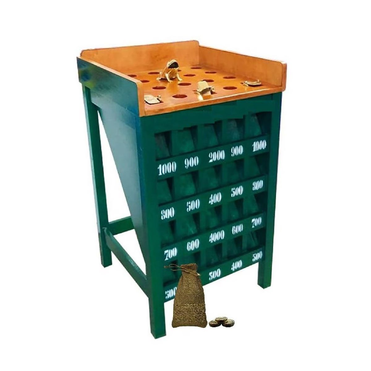 OEM - Sapo de madera del Barrio Con base cuero pintado