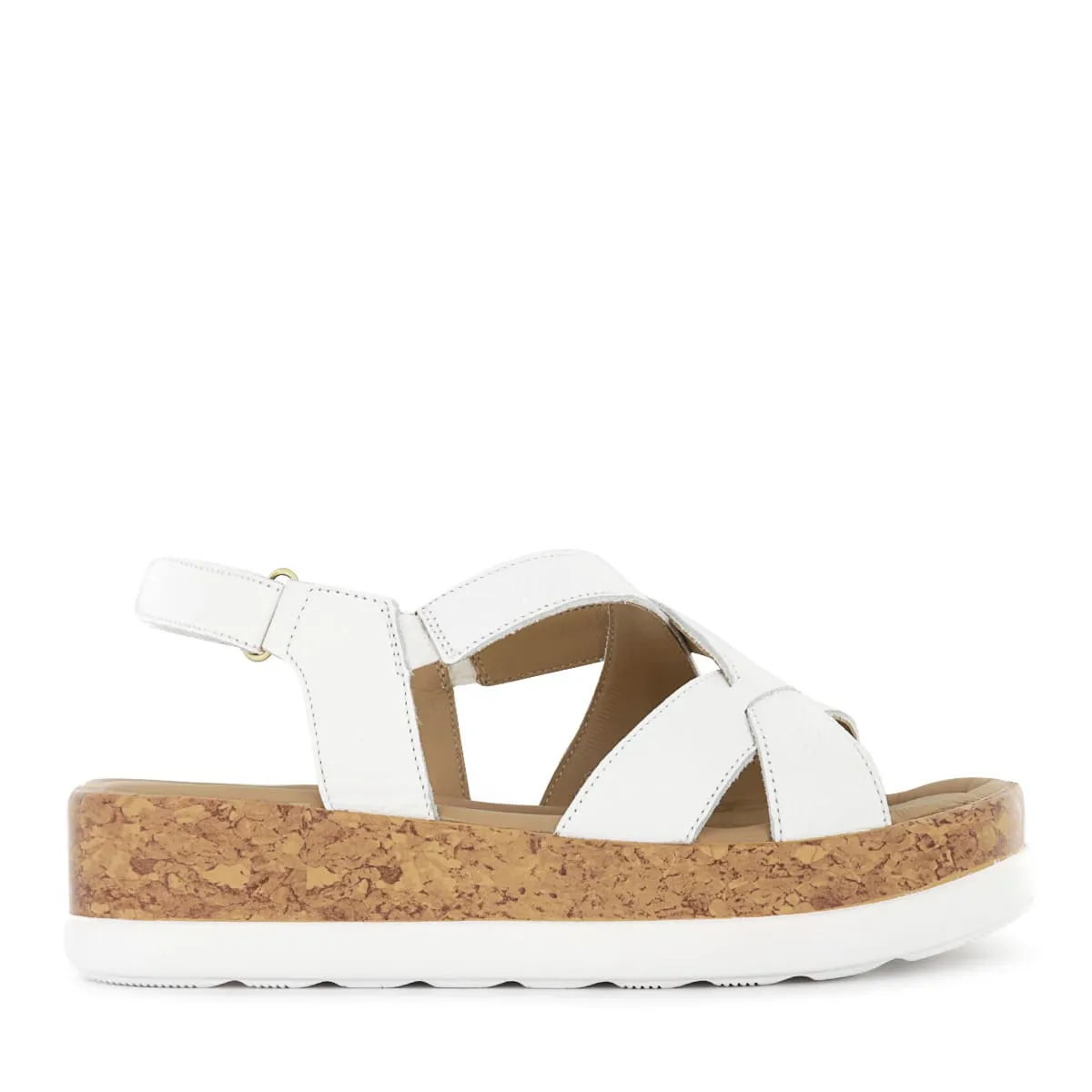 ECCO - Sandalias Mujer Ecco Sami01 Blanco Cuero Natural