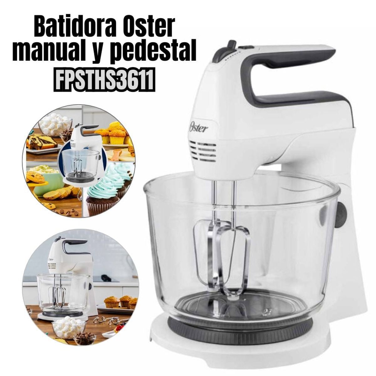 OSTER - Batidora Oster de Mano y Pedestal  250W - FPSTHS3611