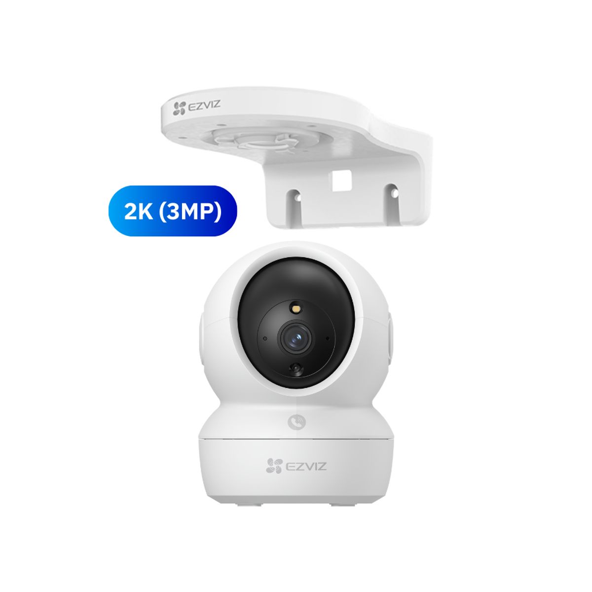 EZVIZ - Cámara de seguridad inteligente H6C 2K 3MP + Soporte de montaje - Ezviz