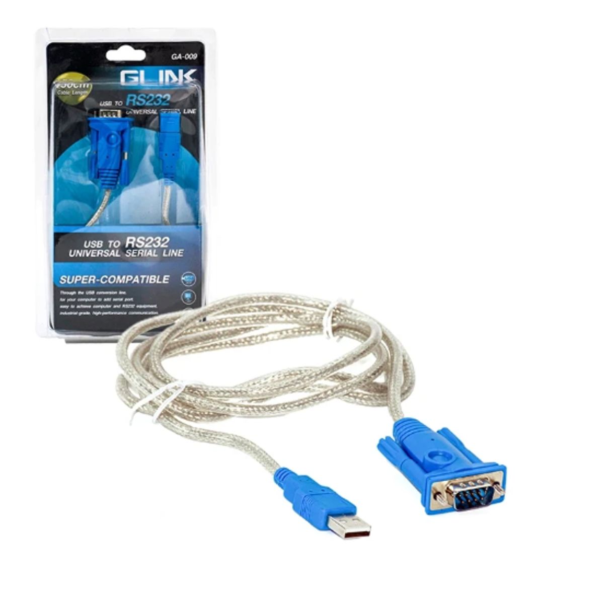GLINT - Cable Serial USB A RS232 Universal 1.5 M Glink GA-009