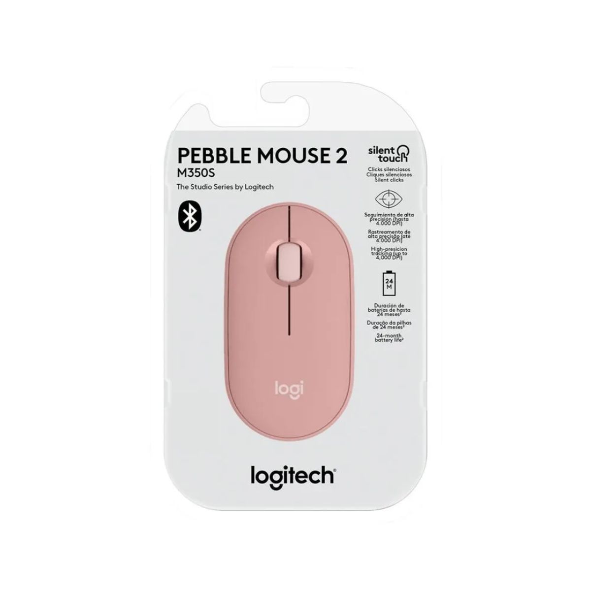 LOGITECH - MOUSE LOGITECH PEBBLE 2 M350S BLUETOOTH/WIRELESS ROSE